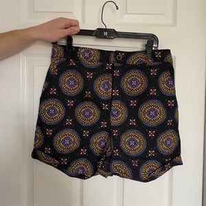 Anthropologie Maeve Patterned Geometric Shorts 10